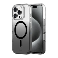 AXS - Crystal Shield Étui D3O fabriqué avec du plastique recyclé MagSafe compatible pour Apple iPhone 16 Pro - Fumé Dégradé-Design minimaliste offrant une protection contre les chutes de 6 pieds