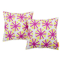 Modway - 2 pièces Terrasse extérieure Ensemble d’oreillers - Étoile d’étoile-Coussin décoratif intérieur/extérieur