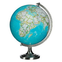 Replogle - National Gegraphic Globe terrestre de bureau lumineuxBartlett 12 po bleu océan - Anglais-Cartographie géographique nationale