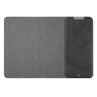 General Supply Goods + Co - Chargeur sans fil 10 W - tapis de souris enroulable - Charbon-Compatibles avec appareils et accessoires certifiés à la norme Qi