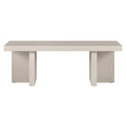 Hudson&Canal - Table basse rectangulaire Dimitra 44"L - Blanc aulne-La table est fabriquée à partir de matériaux MDF de haute qualité et durables
