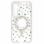 Ideal of Sweden - Coque transparenteClear Case Mid Compatible MagSafe Galaxy S25 - Petite Floral-Design anti-choc avec bords surélevés pour protéger l’appareil photo et l’écran