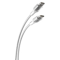 Scosche - Strikeline USB-C magnétique vers USB-C 6 pieds - Blanc-Disponible en longueurs de 3 pieds et 6 pieds et en noir et blanc