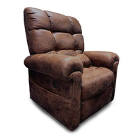 Journey - Fauteuil releveur Perfect Sleep Deluxe Plus 2 zones chauffage et massage cuir - marron châtaigne-Le design du fauteuil releveur motorisé permet de s’asseoir, de se détendre, de s’incliner et de dormir dans un seul fauteuil