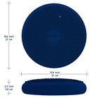 Bouncyband - Coussin sensoriel antimicrobien Little Wiggle Seat, bleu 10,75"-Le matériau antimicrobien unique offre une barrière éprouvée contre de nombreux agents pathogènes dangereux, notamment E. Coli, Staphylococcus et de nombreuses autres bactéries, champignons et moisissures.