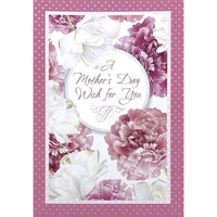 Mill Brook Studio - Cartes De Souhaits Fête des Mères / Enveloppes - 5-3/8 po x 7-3/4 po - Rose et blanc - Paquet de 18-Cartes de souhaits qualité boutique