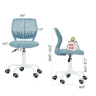 Chaise de Bureau pour Adolescent Homy Casa – Bleu-Turquoise