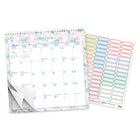 BrownTrout - 2026 Calendrier suspendu carré à spirales mensuel de 18 mois feuille d'autocollants - House of Turnowsky - 12 po x 12 po-Format à Rabattre - La reliure en spirale permet de rabattre les pages, en occupant la moitié de l'espace des calendriers standard
