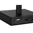 Monarch Specialties - Luminaire - 17 po H Lampe De Table - Port Usb Inclus - Ensemble De 2 - Métal Noir - Abat-Jour Beige-6