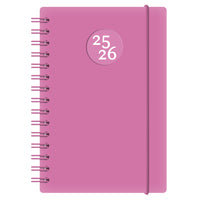Socadis - W. Maxwell Agenda 2025-2026 Euro - 5.25 po x 8 po - Rose - Bilingue-Août 2025 à juillet 2026