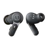 Audio-Technica - Écouteurs sans fil - Noir-Écouteurs intra-auriculaires compacts et véritablement sans fil avec technologie numérique hybride de suppression du bruit