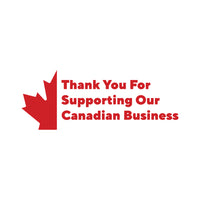Staples - Cartes professionnelles « Thank You For Supporting Our Canadian Business » - fini lustré - 2 x 3 1/2 po - Anglais - Paquet de 250-Finition : Conception lustrée 14 pt sur le recto et mat blanc inscriptible au verso