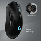 Souris gaming Logitech® G703 LIGHTSPEED sans fil avec capteur HERO 25K - noir-Souris Confortable et Ergonomique: Logitech G703 a été conçue pour s’adapter à votre main et vous offrir un confort de jeu optimal, même après des heures de jeu