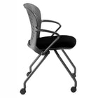 Nightingale - Chaise gigogne NXO - Noir-Efficace en termes d'espace. La capacité d'empilage vertical allant jusqu'à trois chaises offre un rangement encore plus efficace en termes d'espace