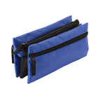 Merangue - Trousse à crayons à trois compartiments - Bleue-Trousse triple à crayons