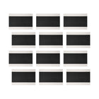 Maxwell & Williams - Accents de Table Napperon Rectangulaire - 45 x 30 cm - Blanc & Noir - Paquet de 12-Essuyer avec un chiffon humide