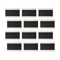 Maxwell & Williams - Accents de Table Napperon Rectangulaire - 45 x 30 cm - Blanc & Noir - Paquet de 12-Essuyer avec un chiffon humide