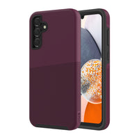 AXS - PROTech Plus étui mince anti-choc avec double couche pour Samsung Galaxy A15 - Sangria-Résistant aux chutes jusqu’a 10 pieds