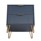 Manhattan Comfort - Table de nuit moderne DUMBO 51 cm à 2 tiroirs - Bleu Minuit-10