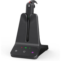 Yealink - Casque WH63 E2 UC - Casque pour téléphone et ordinateur - Certifié UC - Noir-Type de connexion : DECT