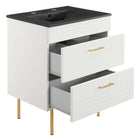 Modway - Daybreak 24" Vanette de salle de bain - Blanc Noir-5