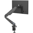 ShoppingAll - Support de moniteur à ressort à gaz simple avec bras pivotant - noir-Le bras peut accueillir un écran de 15 à 32 pouces, jusqu'à 17,6 lb/8 kg, avec un trou de montage VESA de 75 mm x 75 mm ou 100 mm x 100 mm.