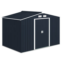 Outsunny - Cabanon de rangement de jardin, Maison à outils-Grand espace intérieur pour ranger des outils de bicyclette, des outils de jardin, des équipements d'entretien des pelouses et plus encore