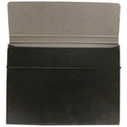 JAM Paper - Étui de transport portefeuille fin avec fermeture élastique - 9,25 x 12,5 - Noir-Fabriqué à partir d'un matériau en aggloméré durable et robuste et doté d'une fermeture à bande élastique noire conçue pour maintenir les documents en sécurité