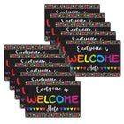 Ashley Productions - Smart Poly Tapis de souris pour ordinateur - 8" x 10" - Tout le monde est le bienvenu ici - Cœurs - Paquet de 10-Commencez votre journée du bon pied avec ces accessoires élégants et fonctionnels qui arborent des citations inspirantes et des expressions positives.