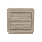 Manhattan Comfort - Table de nuit contemporaine Soren 26" à 2 tiroirs - Chêne naturel-Conçu avec un stratifié à grain de bois de haute qualité, offrant l'apparence du bois naturel avec une durabilité accrue