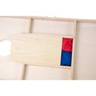 Triumph - Ensemble De Jeu De Poches Woodie - 2 pi x 4 pi - Brun-COMPARTIMENT INTÉRIEUR POUR LE RANGEMENT DE SACS : Les sacs de haricots se rangent dans un compartiment pratique