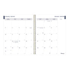 Blueline - 2027 agenda hebdomadaire/mensuel avec reliure à double spirale dorée – 11 po x 8 1/2 po – minimaliste-100 % de papier recyclé post-consommation