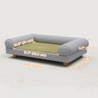 PawHut - Sofa, lit de canapé pour petits chatons et chatons d’intérieur - gris-Couleur : Gris 