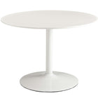 Modway - Revolve 3 pièces Ensemble à manger - Noyer blanc-Pattes chromées