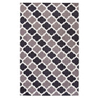 Modway - Lida Treillis marocain Tapis de comédie 8 pi l x 10 pi L - Charbon de bois et noir-Tapis à treillis marocain