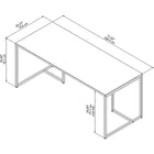 Bush Business Furniture - Table de travail 72 po Method, blanc (KI70207K)-Conception gain de place 72 po x 30 po qui met en valeur toutes sortes d’espaces de travail en vous fournissant de l’espace pour étaler vos affaires