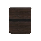 Manhattan Comfort - Table de nuit moderne Evelyn 20" à 1 tiroir - Marron-Assemblage à domicile requis Tout le matériel inclus