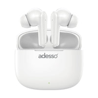 Adesso - Xtream T1 Écouteurs Bluetooth intra-auriculaires - blanc-Bluetooth avancé - Connexion sans fil ultra stable avec appairage rapide, faible latence et portée jusqu’à 9 m (30 pi)
