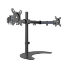 ShoppingAll - Support double pour écran LCD LED avec 2 bras réglables - Noir-Peut accueillir deux moniteurs 13"-32" avec des trous de montage VESA de 75mm x75mm ou 100mm x 100mm, supporte un poids jusqu'à 17,6lb/8kg.