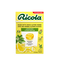 Ricola Boîte -  Citron Menthe SSA-Ricola Lemon Mint a un goût frais de citron et combine un extrait naturel de mélisse avec du menthol provenant de vraies feuilles de menthe poivrée