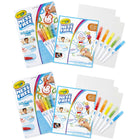 Crayola - Lot de 2 pinceaux, stylos et papier Colour Wonder Mess Free-Découvrez la magie de la peinture sans gâchis avec les stylos pinceaux Colour Wonder