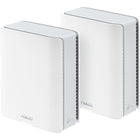 ASUS - Routeur extensible intelligent AiMesh tri-bande ZenWiFi BT6 - Paquet de 2-Smart AiMesh alimenté par l'IA augmente la couverture jusqu'à 5800 pieds carrés (pack de 2) et une extensibilité facile avec les routeurs ASUS compatibles pour un Wi-Fi domestique transparent et sécurisé