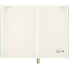 Moleskine - 2026 Peanuts Charlie et Snoopy édition limitée 12 mois couverture rigide agenda journalier - 5 po x 8.25 po - vert émeraude-Angles Arrondis, Fermeture À Élastique Et 2 Rubans Marque-Pages Assortis