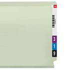 Smead - Chemise à lamelles - 8 1/2" x 11" - 2" Expansion - 2 Fastener - Capacité 2" - Gris, Vert - 60% Recyclé-Protégez vos documents et vos doigts avec la technologie de fixation enduite brevetée SafeSHIELD de Smead