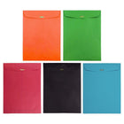 JAM Paper Enveloppes pour catalogues, 9 x 12 po, multicolore, 50/paquet-Enveloppe de papier multicolore