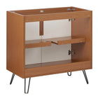 Modway - Energize 36" Armoire de toilette de salle de bain (lavabo non inclus) - Blanc cerise-Construction en MDF et panneau de particules
