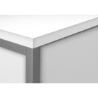 Monarch Specialties - Huche De Bureau - 72 po L - Travail - Portes De Stockage - Travail - Qualité Commerciale - Stratifié Blanc-10