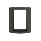 Manhattan Comfort - Table d’appoint contemporain Alure 20" - Charbon-Table d’appoint ronde au design épuré et silhouette moderne