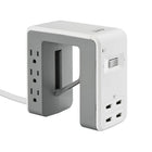 APC - protecteur de surtensions SurgeArrest Essential à 6 prises avec 4 ports USB (PE6U4W)-Cordon d'alimentation rotatif de 6 pi