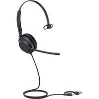 Yealink - Casque filaire mono USB-C/USB-A UH35 - UC-Le système à double microphone, amélioré par la technologie Acoustic Shield